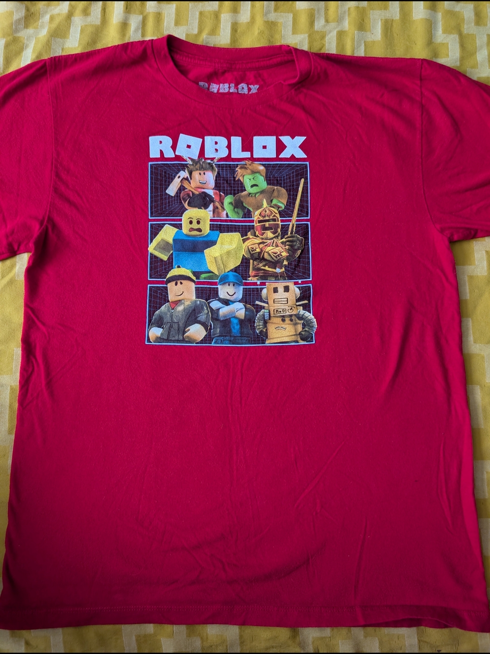Roblox Kids' Red Short Sleeve Tee